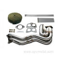 Titanium exhaust system manifold for auto